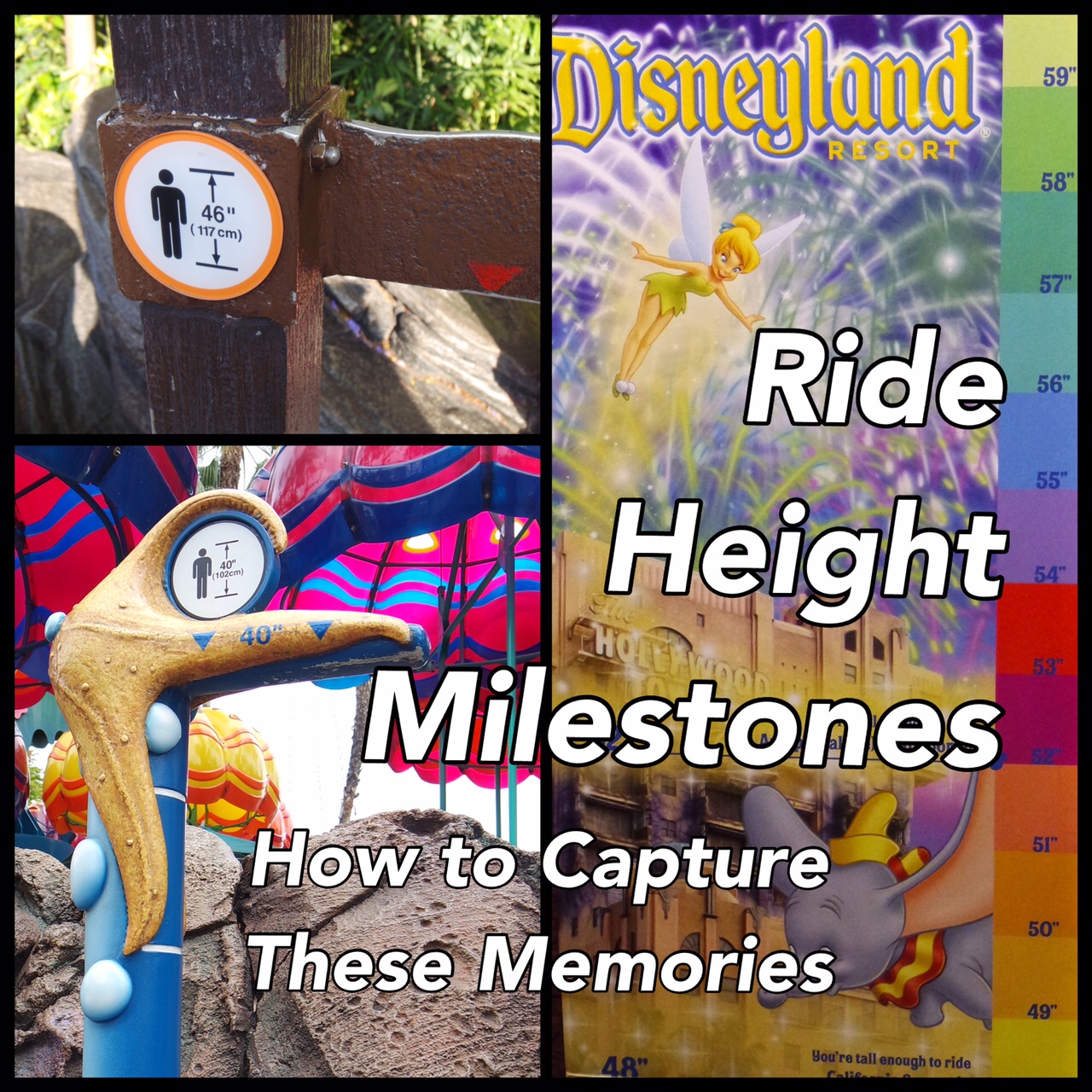 Disneyland Resort Ride Height Milestones