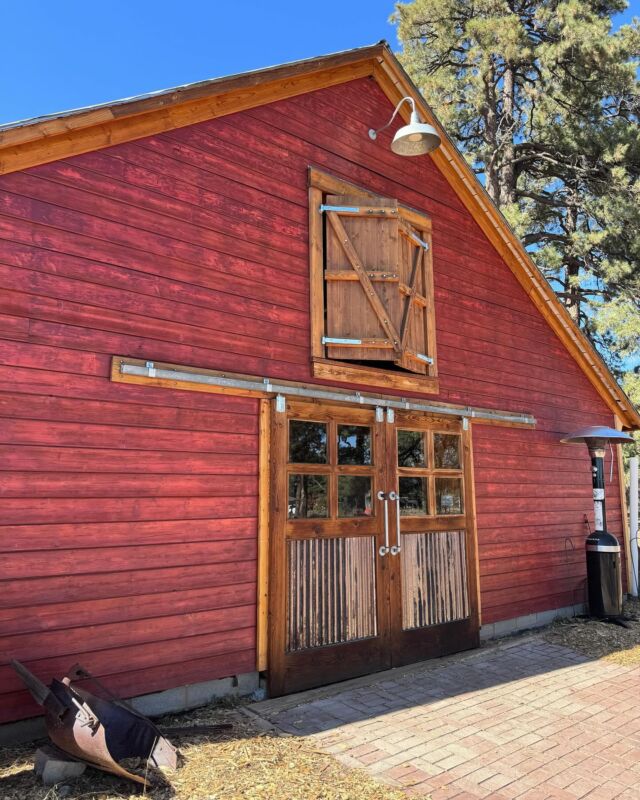 Fall Festival at Golden Sage Farm today, 10/15/2023. Fabulous venue for events!
@goldensagefarm 
.
.
.
.
.
#fallfestival #fallinflagstaff #goldensagefarm #october2023 #redbarn